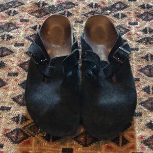 Black Boston Birkenstocks 40